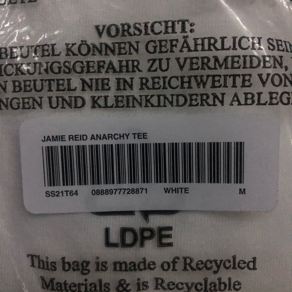 Supreme Jamie Reid Anarchy Tee M - Picture 4 of 5